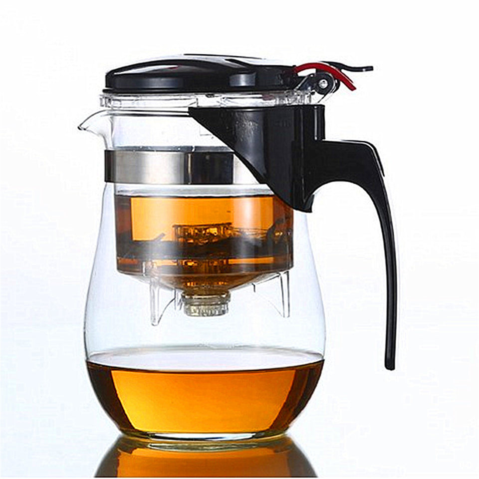 Tea Brewing Pot with Removable Filter and Tea Cups