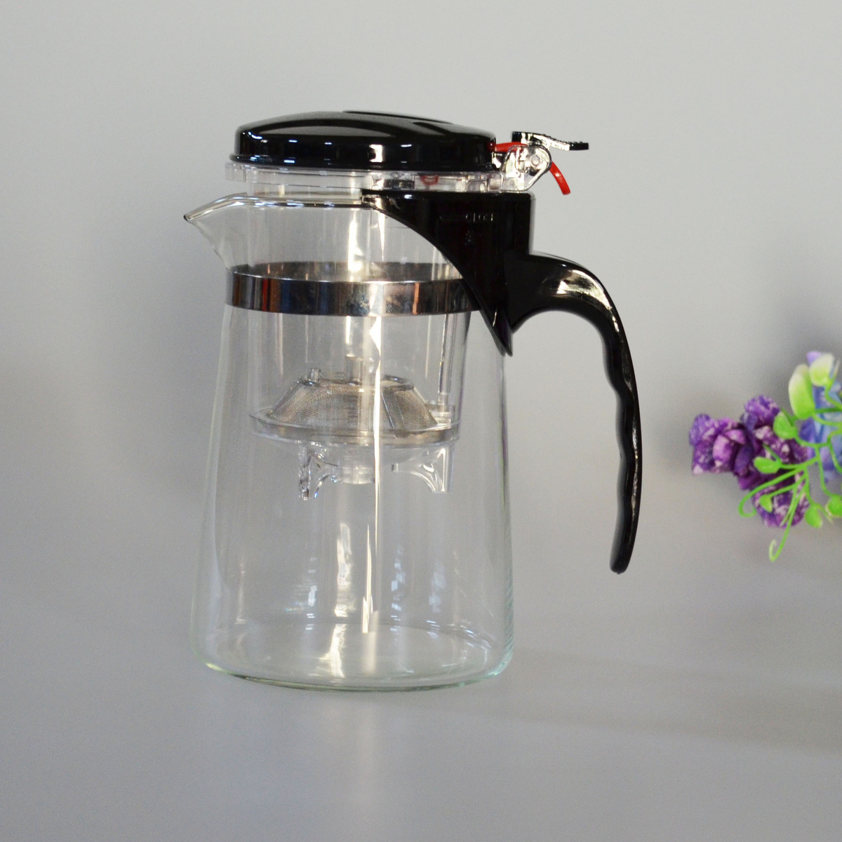 Tea Brewing Pot with Removable Filter and Tea Cups
