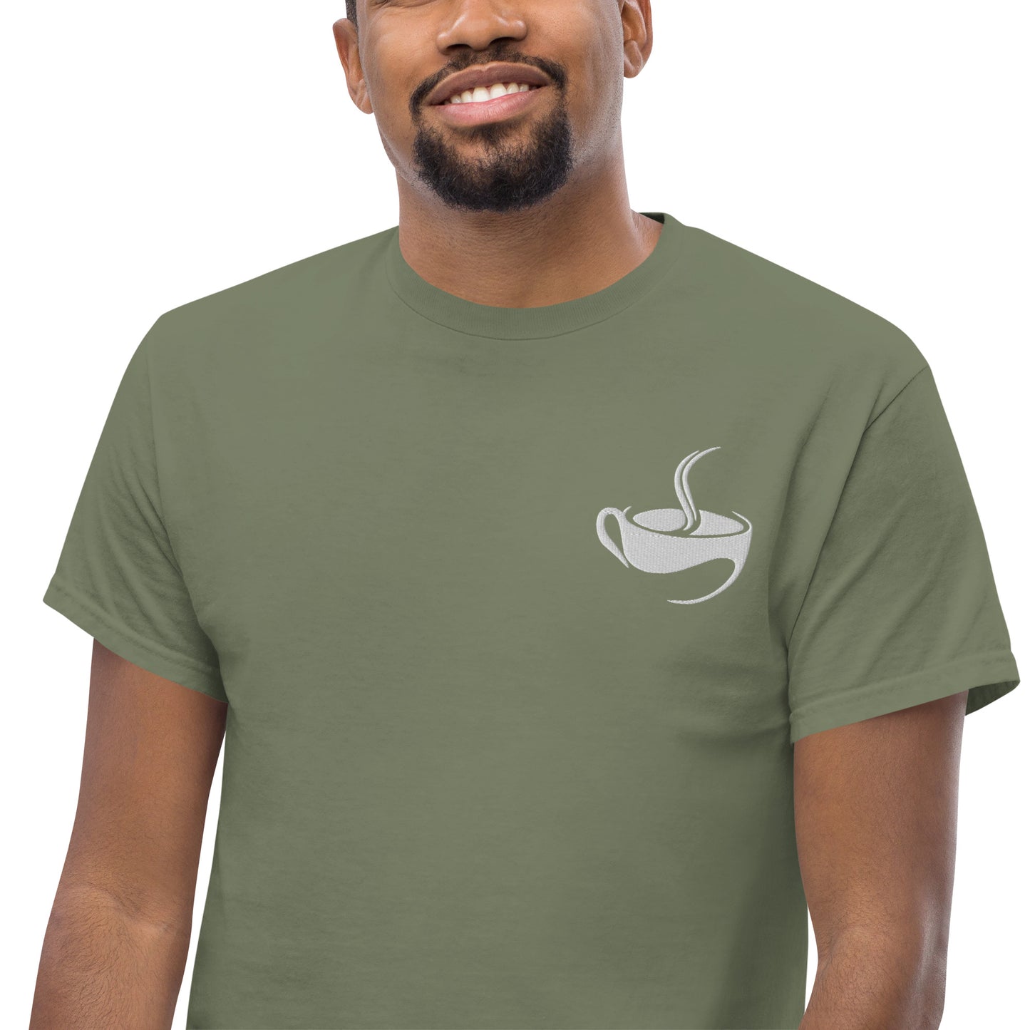 Men's Embroidered Dark classic tee