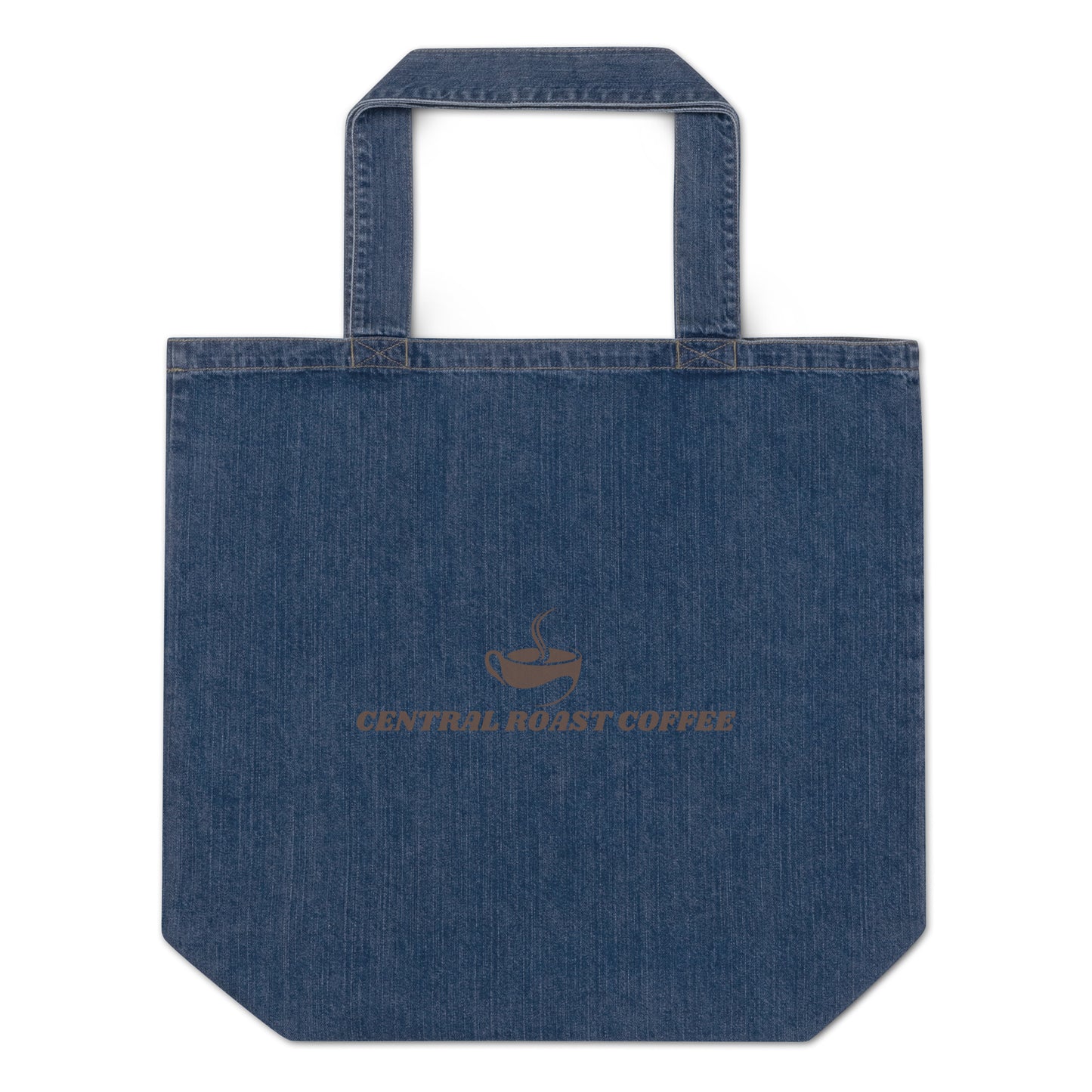 Organic denim tote bag